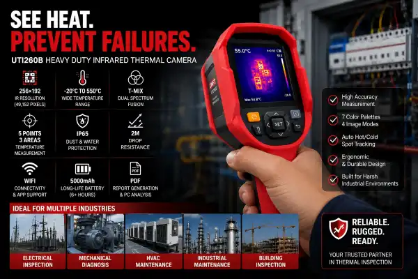 Why Choose UTI260B Heavy Duty Infrared Thermal Camera for Industry?